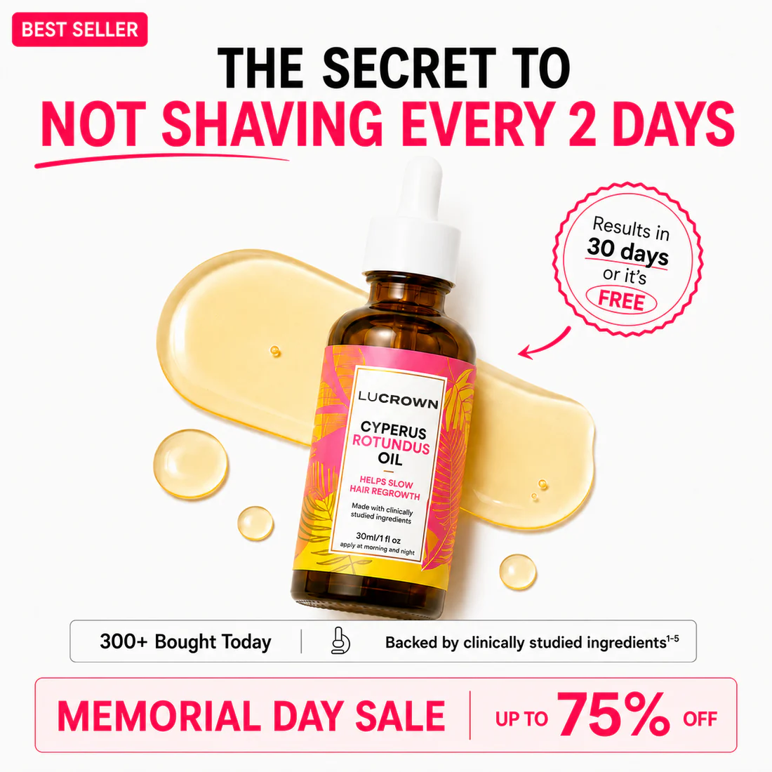 Lucrown Silky Skin Oil