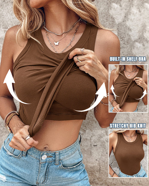 Lucrown™ Built-In Bra Tank