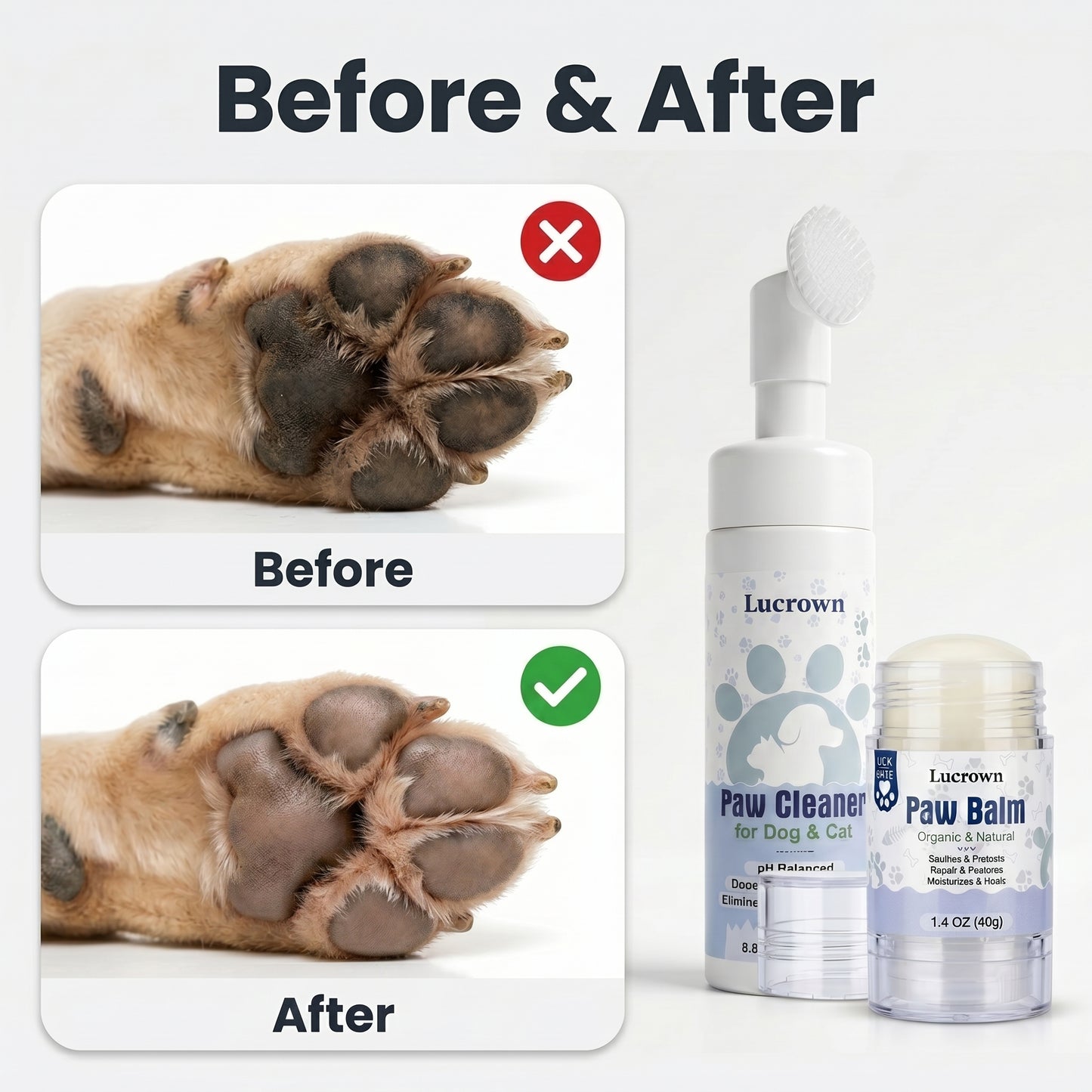 Lucrown™ Paw care kit