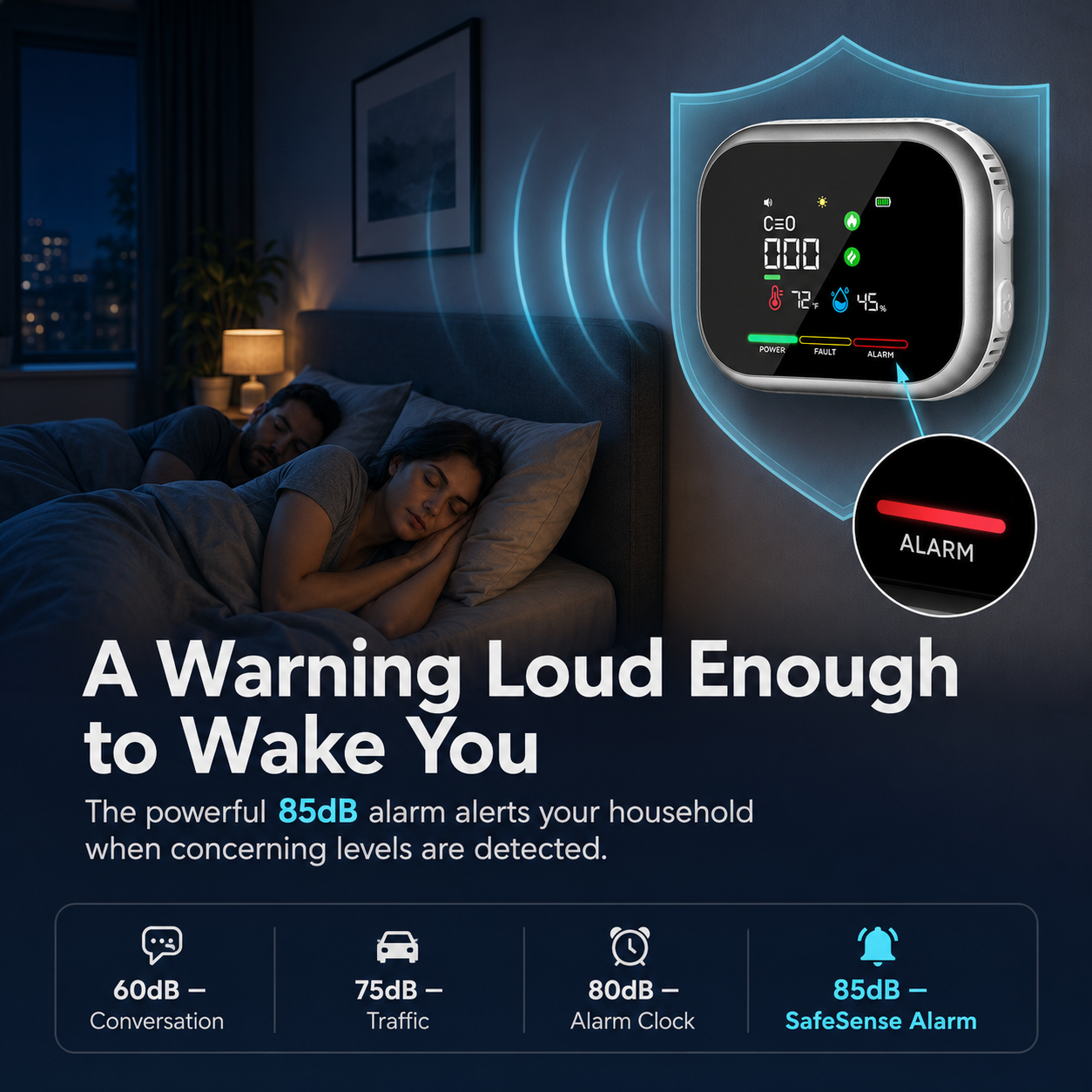 Lucrown™ SafeSense 6-in-1 Detector
