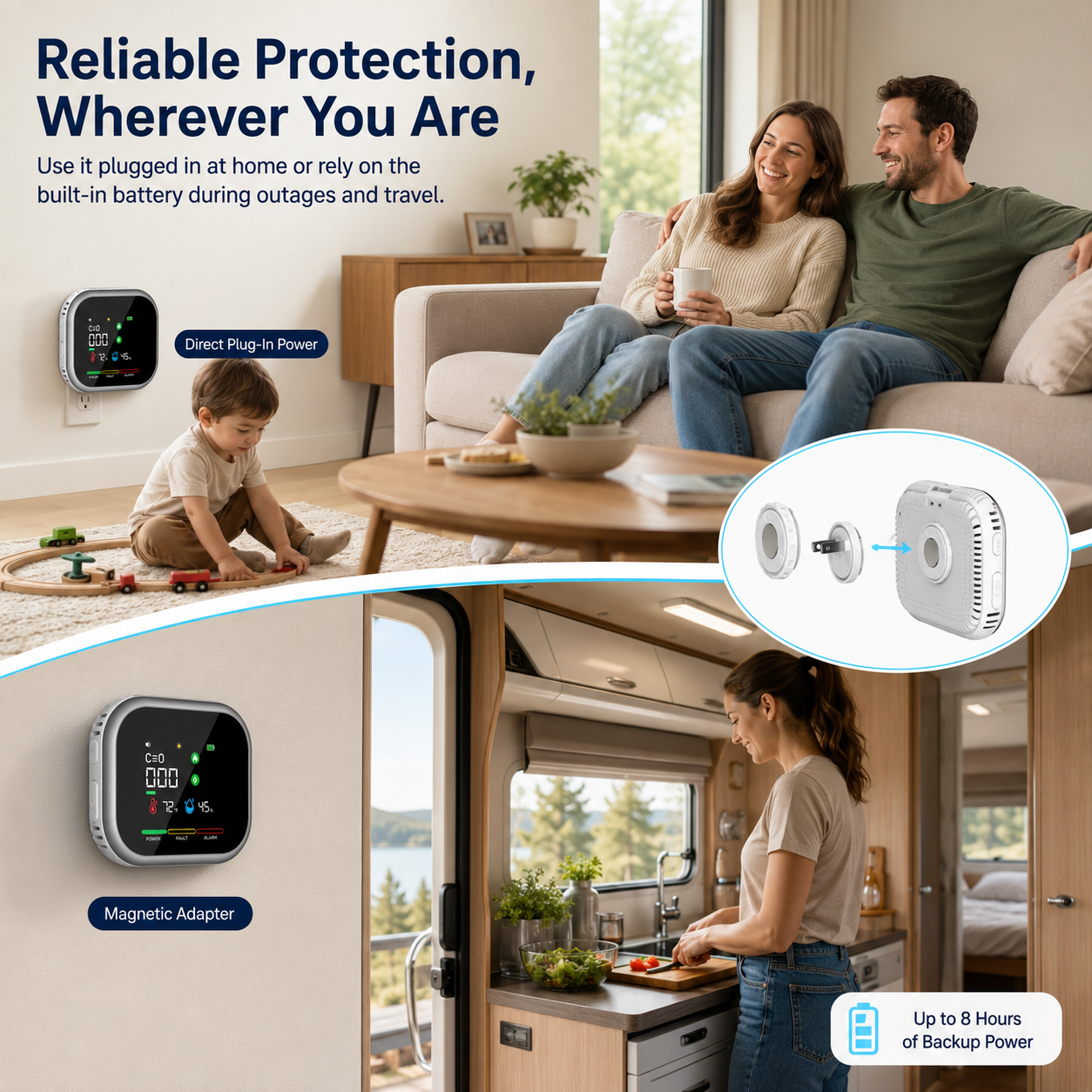 Lucrown™ SafeSense 6-in-1 Detector
