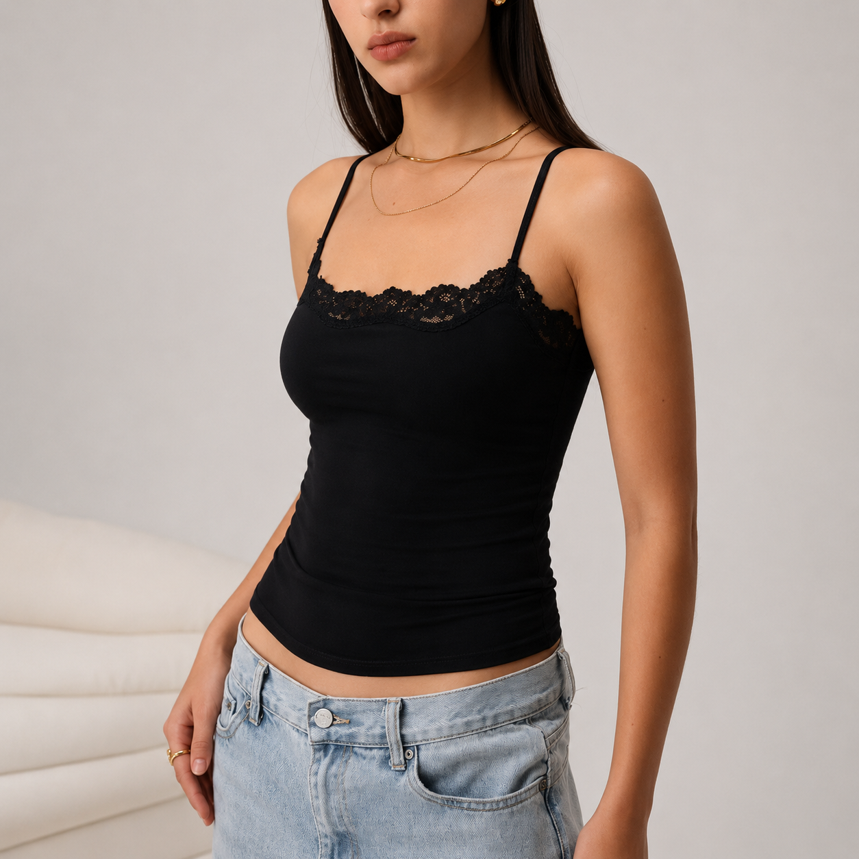 Lucrown™ Padded Lace Cami
