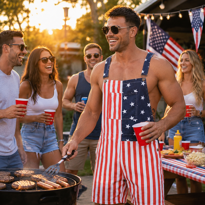 FreedomFit™ Patriotic Overalls
