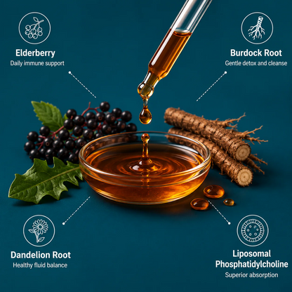 Lucrown™ Liposomal Lymphatic Drainage Drops