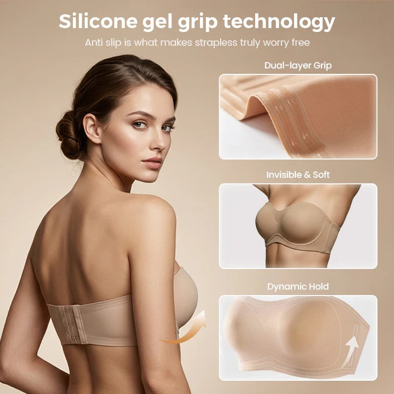 Lucrown™ StayPut Strapless Bra