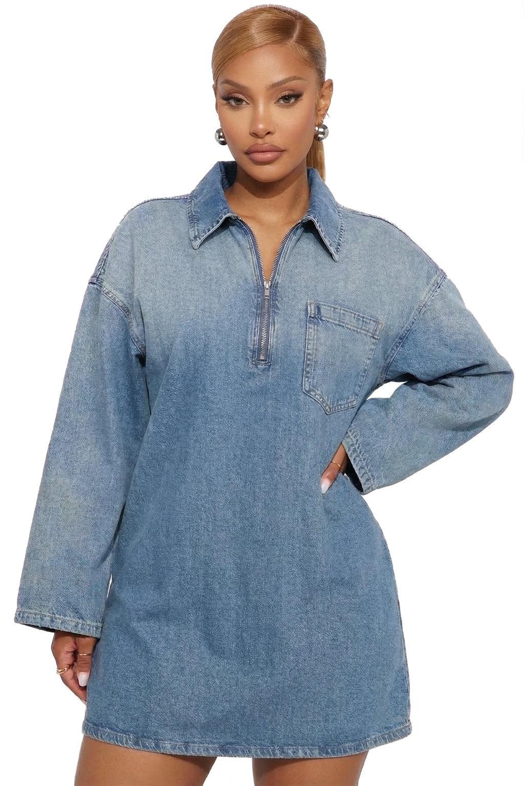 The Elara Oversized Denim