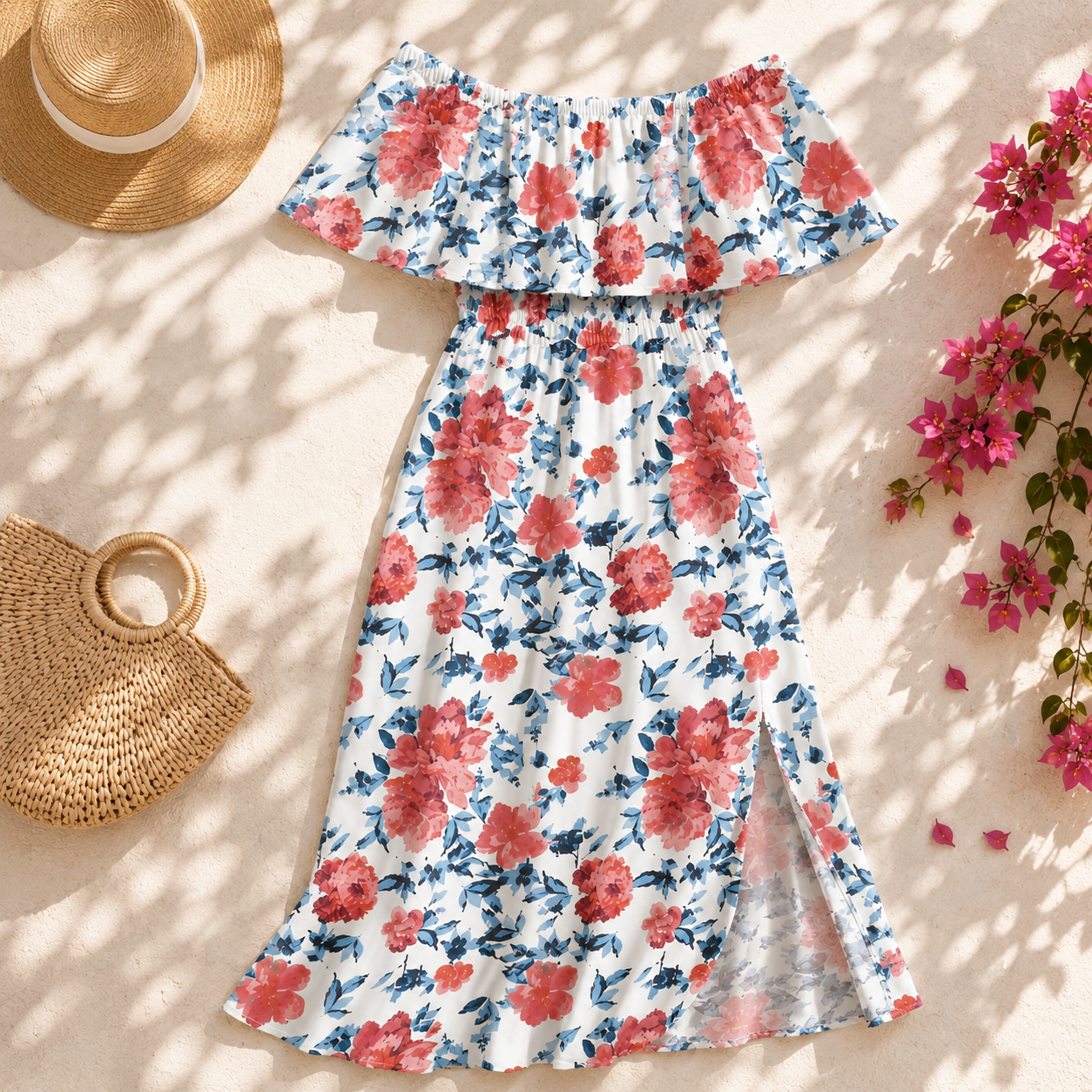 Lucrown™ Coastal Bloom Dress